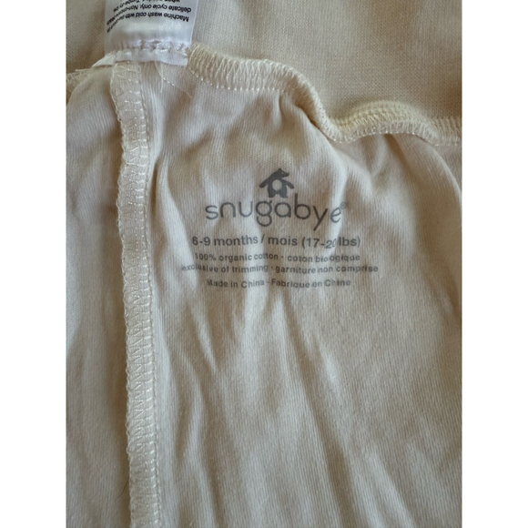 Unisex Baby Snugabye organic Set 6-9 Months Cream made in Canada 🇨🇦 - Picture 8 of 9